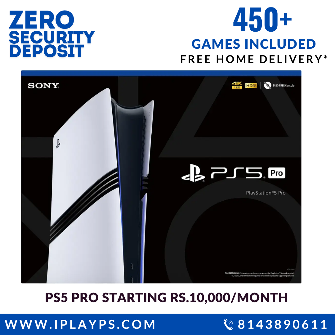 PS5 PRO for Rental with 1 Controller & 450+ Games – iplayps.com