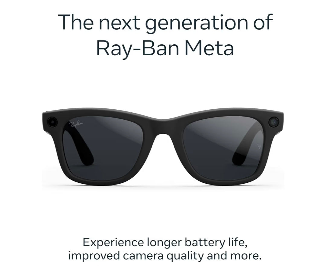 Ray-Ban | Meta Wayfarer (Gen 2) - Matte Black, Transitions® Grey Lenses For Rental